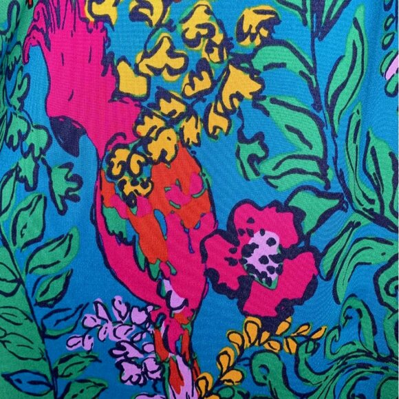 LILLY PULITZER Shake Your Tailfeather Cockatoo Print Dress - Picture 6 of 7